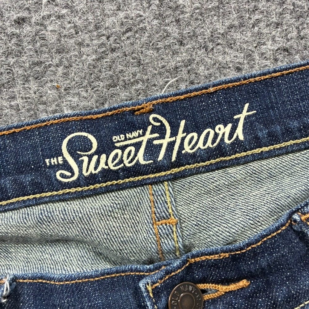 Old Navy The Sweetheart Womens Skinny Jeans Size 6 Long Blue Denim Low Rise - Picture 3 of 11